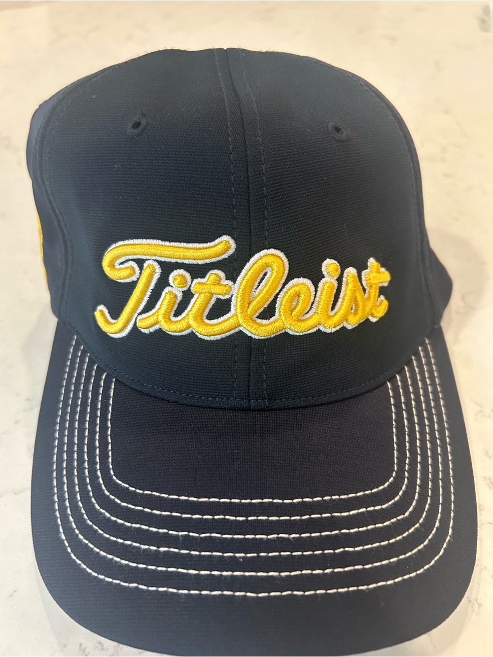 Titleist Michigan Navy Cap with Yellow Script Logo
